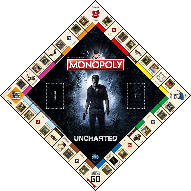 Monopoly Uncharted plateau de jeu