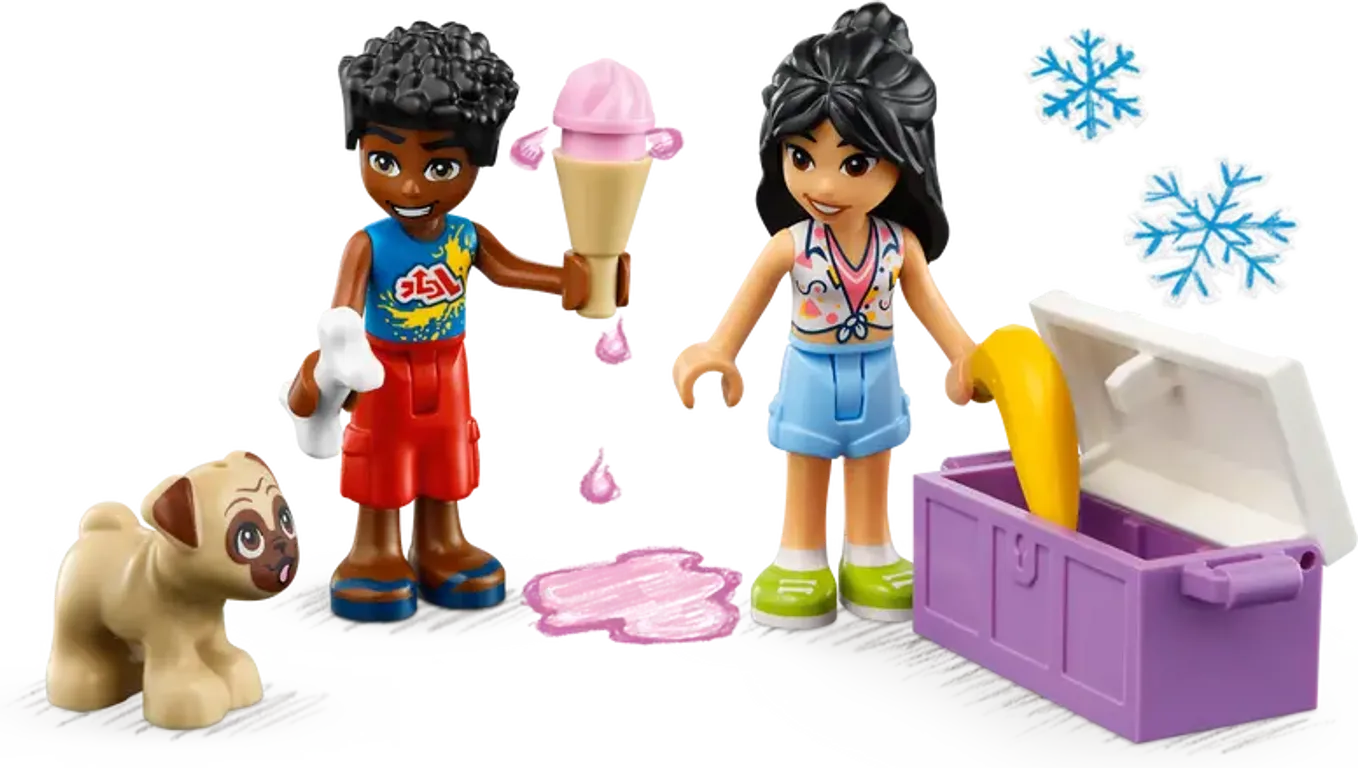 LEGO® Friends La journée à la plage en buggy figurines