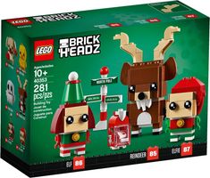 LEGO® BrickHeadz™ Renna, elfo ed elfa