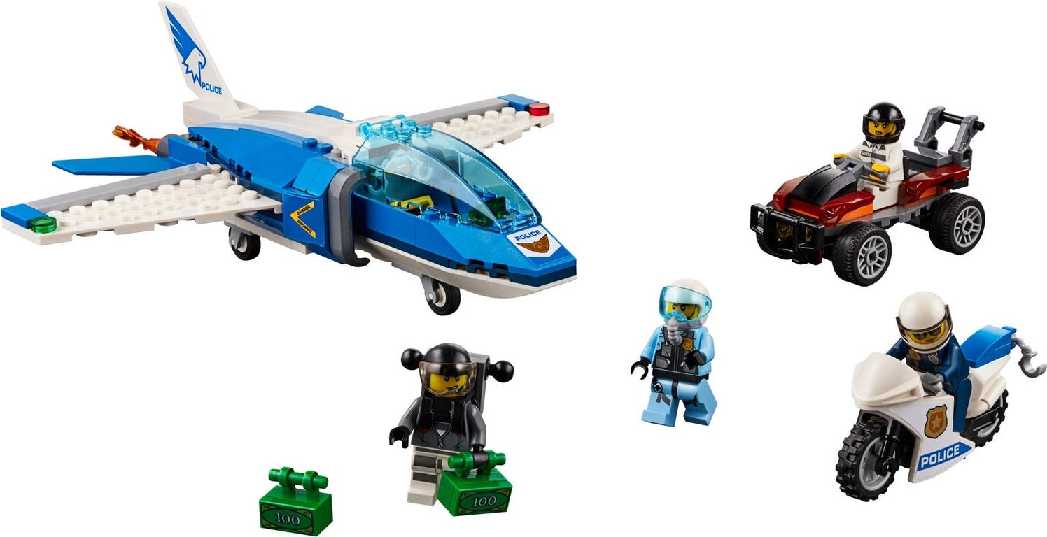 LEGO® City Polizei Flucht mit dem Fallschirm komponenten