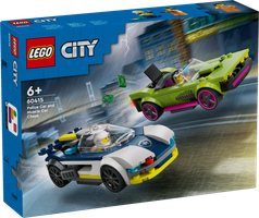 LEGO® City Coche de Policía y Potente Deportivo