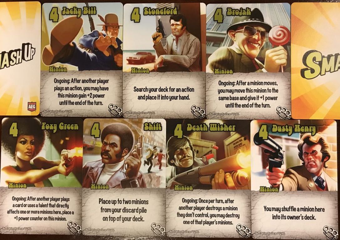 Smash Up: That '70s Expansion cards