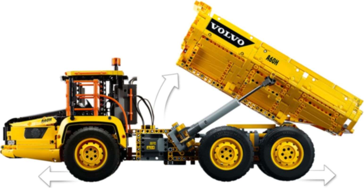 LEGO® Technic Knickgelenkter Volvo-Dumper (6x6) komponenten
