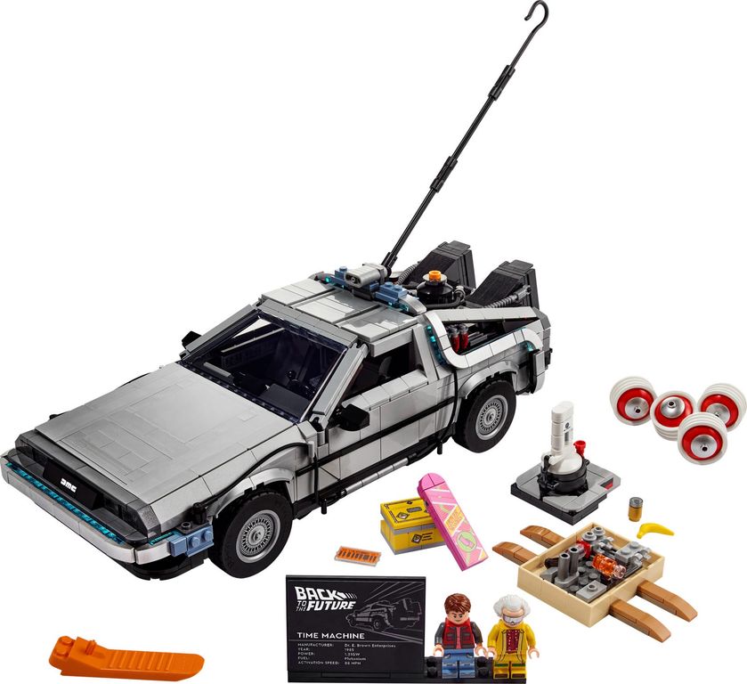 LEGO® Icons Back to the Future Time Machine components