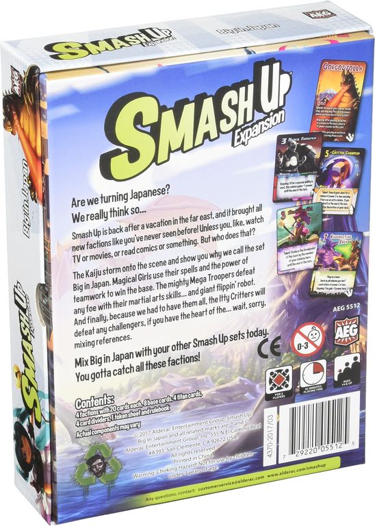 Smash Up: Big in Japan achterkant van de doos