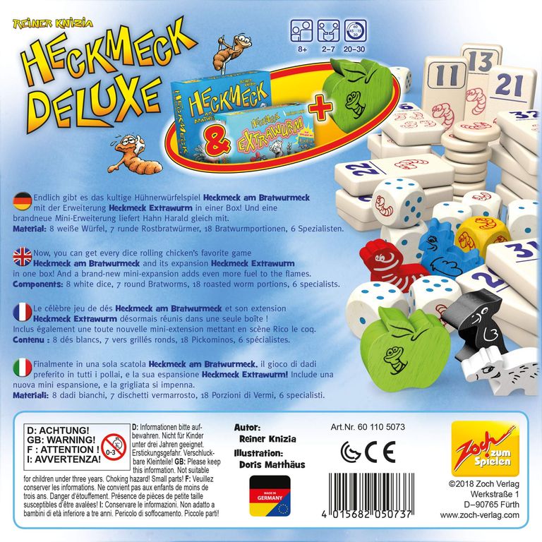 Heckmeck Deluxe back of the box