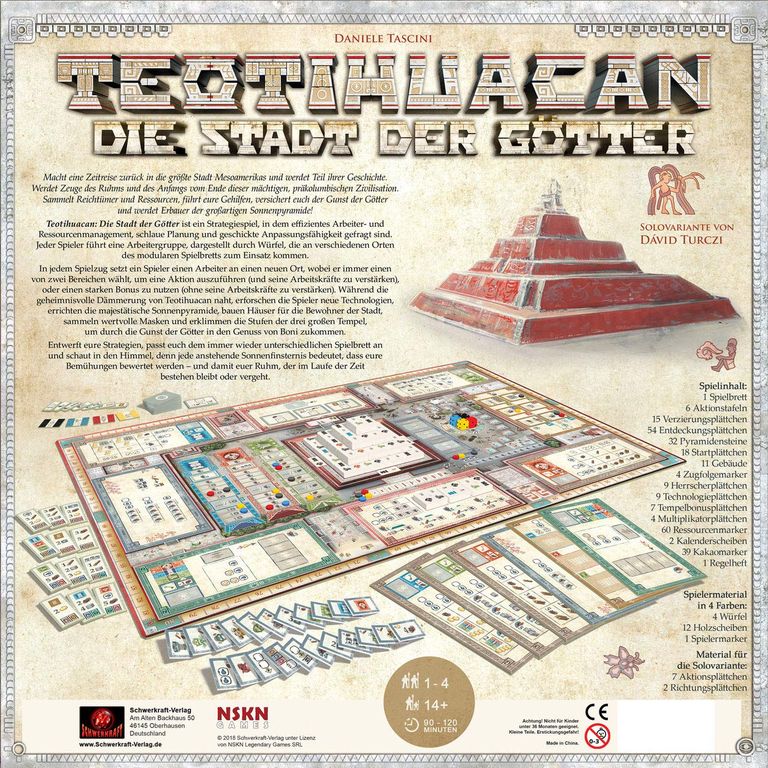 Teotihuacan: Die Stadt der Götter rückseite der box