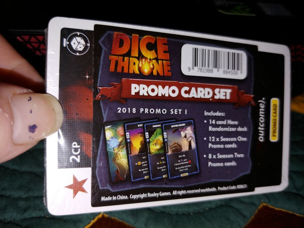 Dice Throne: Season Two Promo Card Set karte