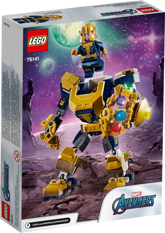 LEGO® Marvel Armadura Robótica de Thanos parte posterior de la caja