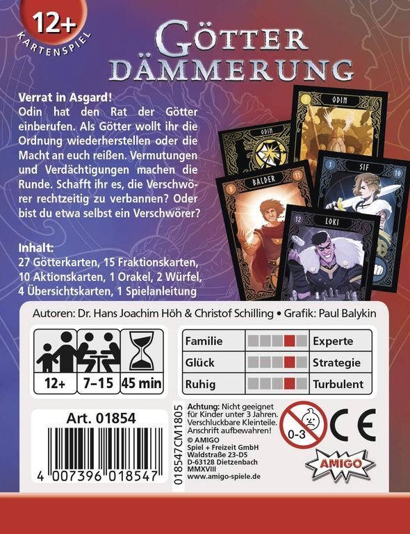 Götterdämmerung rückseite der box