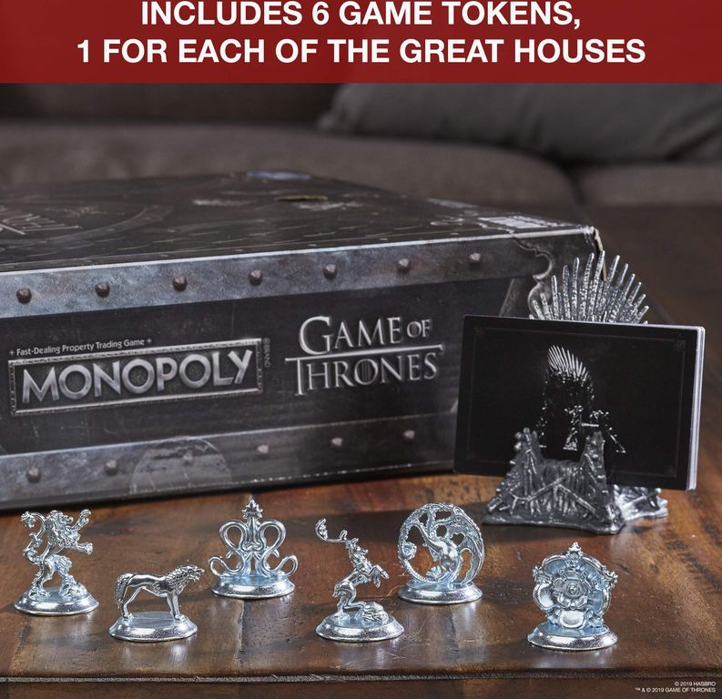 Monopoly: Game of Thrones components