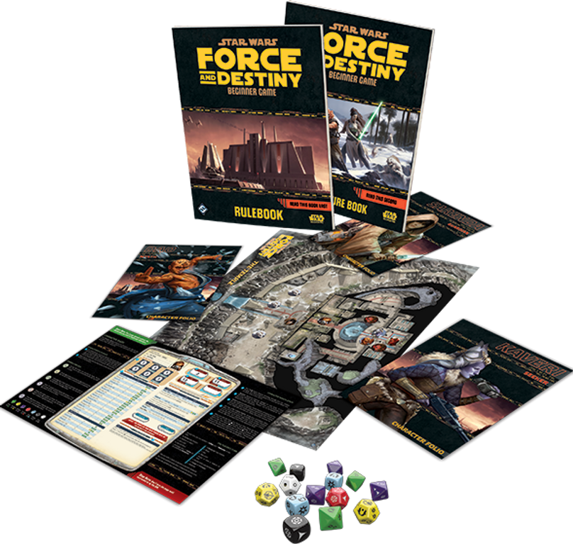 Star Wars: Force and Destiny - Beginner Game composants