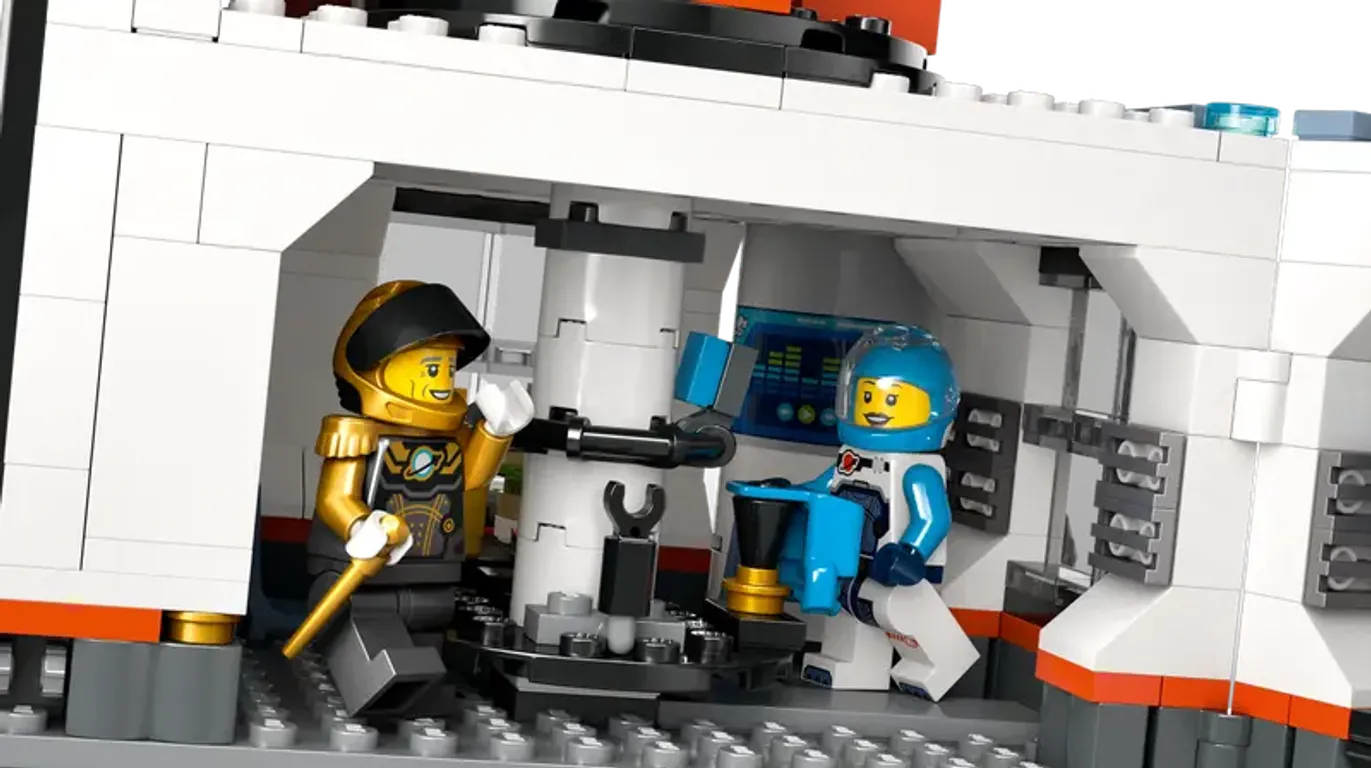 LEGO® City Space Base and Rocket Launchpad interior