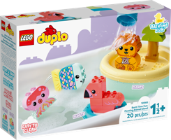 LEGO® DUPLO® Ora del bagnetto: Isola degli animali galleggiante