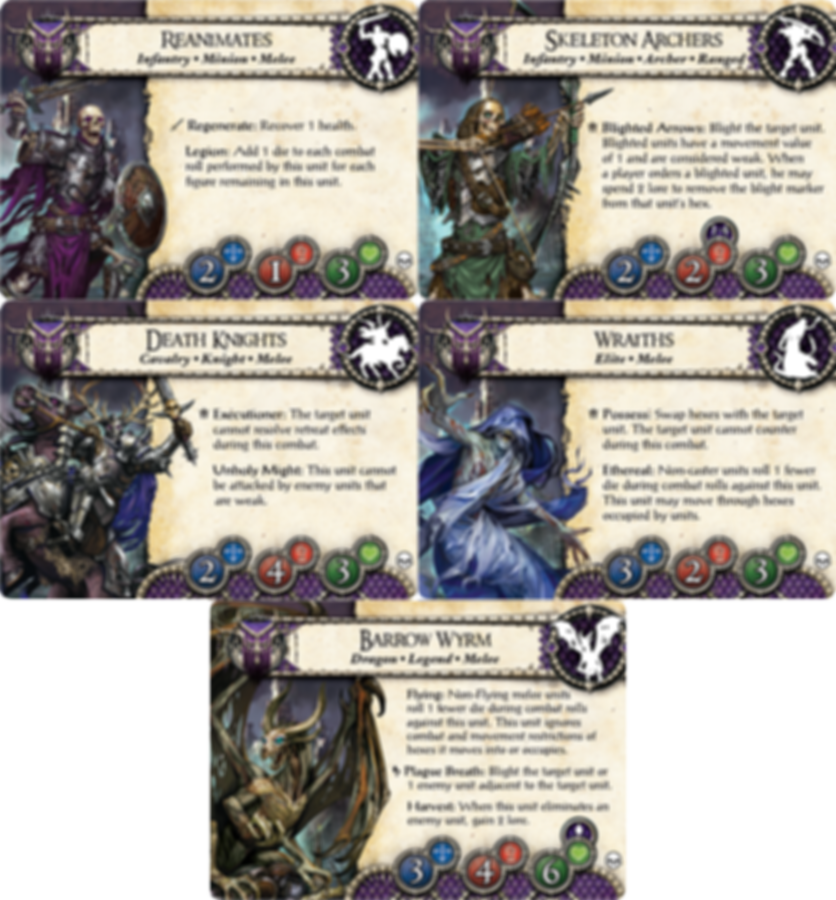 BattleLore (Second Edition): Heralds of Dreadfall Army Pack cards