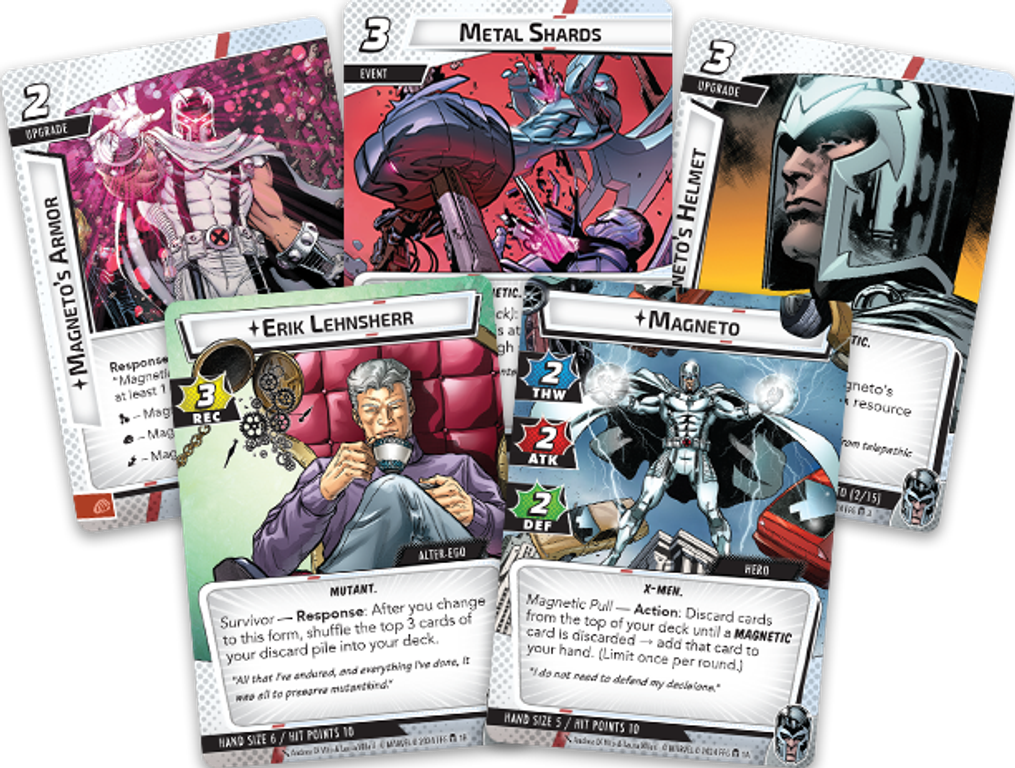 Marvel Champions: The Card Game – Magneto Hero Pack kaarten