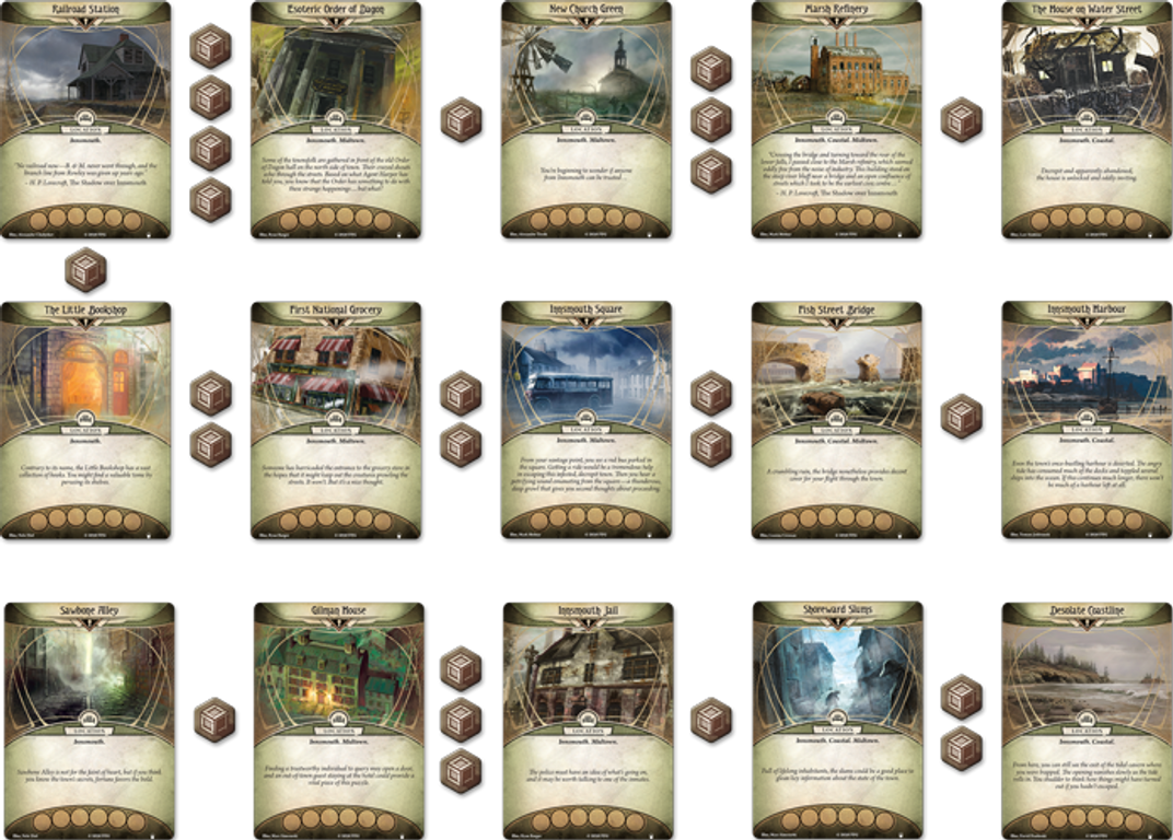 Arkham Horror: The Card Game – In Too Deep: Mythos Pack cards