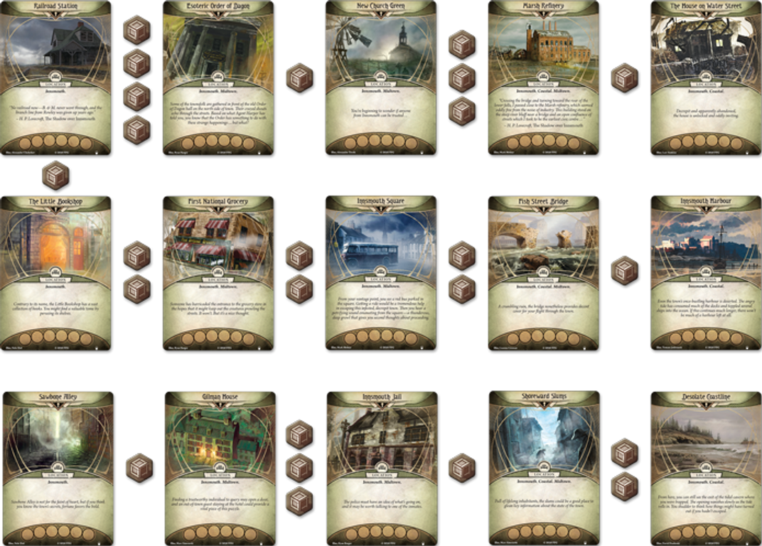 Arkham Horror: El Juego de Cartas – Hasta el Cuello: Pack de Mitos cartas