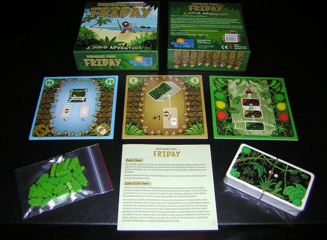 Friday - Friedemann Friese - Solo Board game - Rio Grande Games