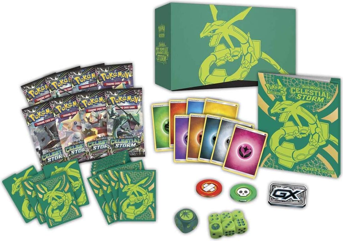 Pokemon Sun & Moon Celestial Storm Elite Trainerbox komponenten