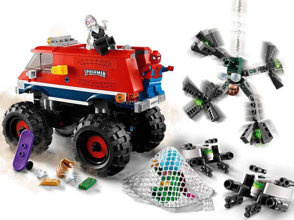 LEGO® Marvel Monster Truck de Spider-Man vs. Mysterio jugabilidad