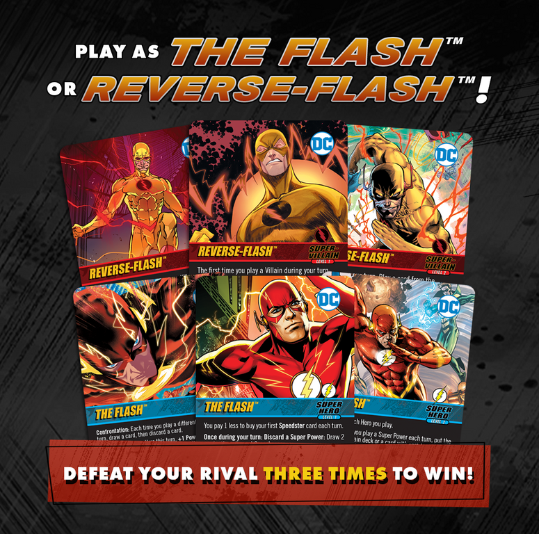 DC Comics Deck-Building Game: Rivals – The Flash vs The Reverse-Flash cards