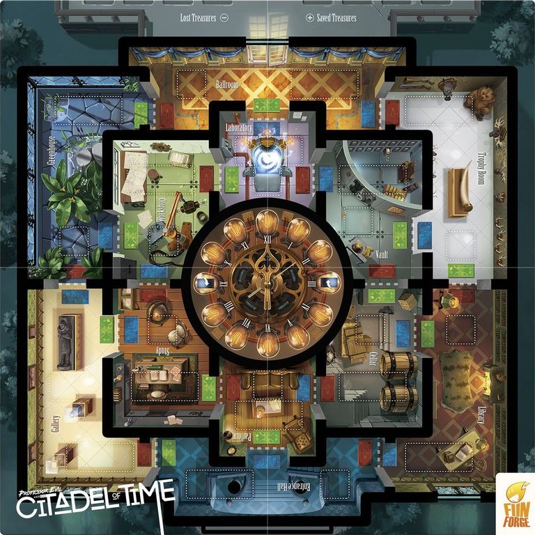 Professor Evil and The Citadel of Time game board