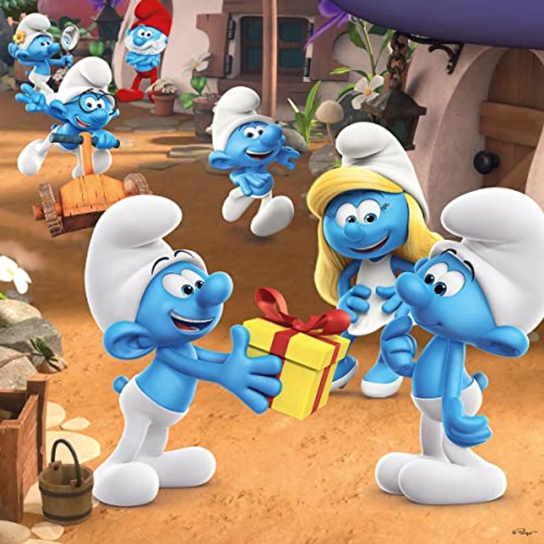 3 puzzels - De Smurfen