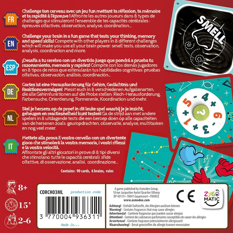 Cortex Challenge 3 parte posterior de la caja