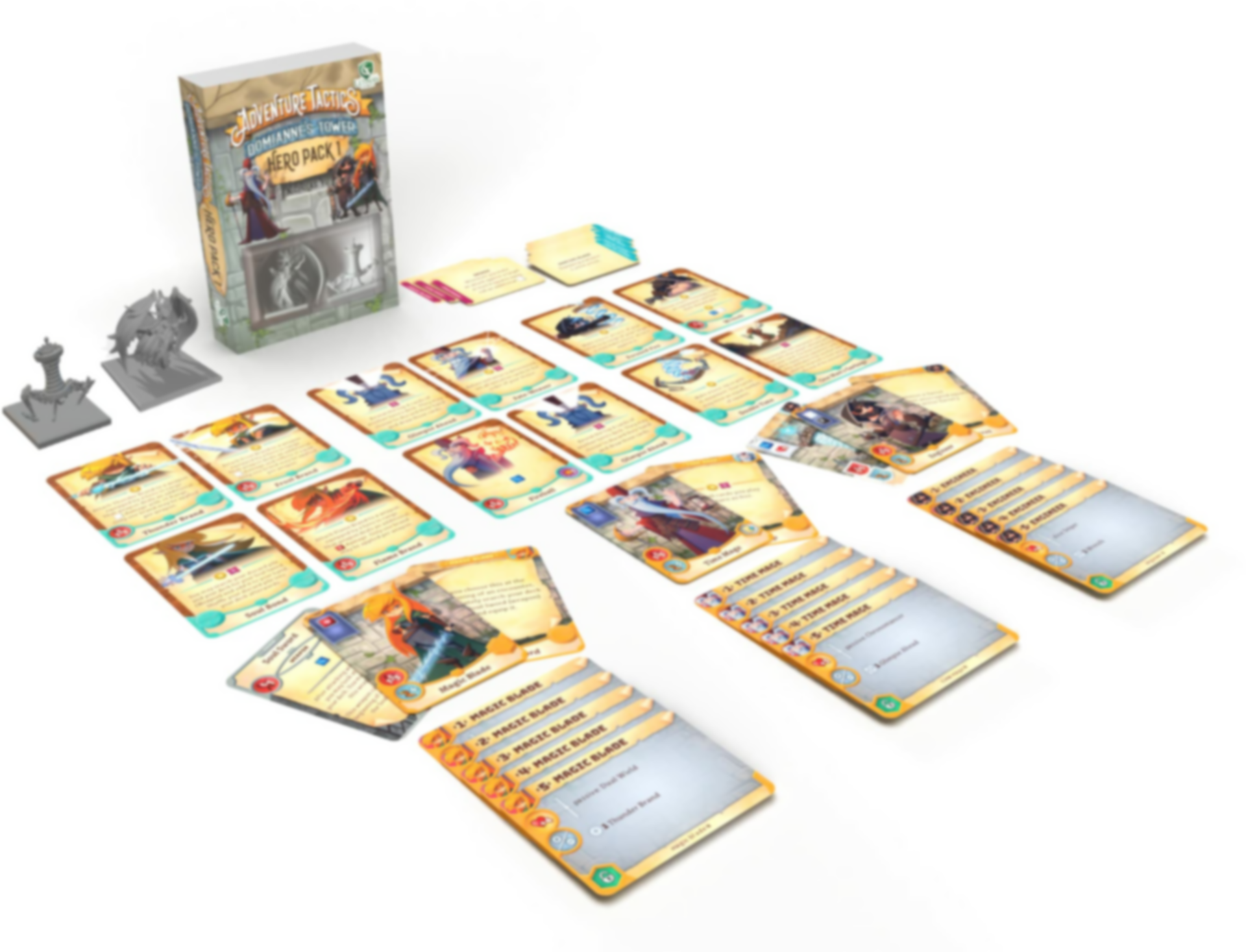 Adventure Tactics: Domianne's Tower – Hero Pack 1 komponenten