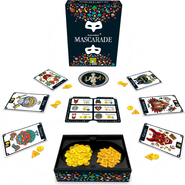 Mascarade (second edition) components
