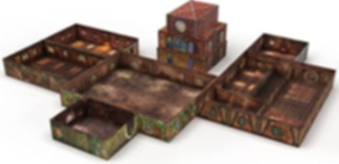 Tenfold Dungeon: The Town components
