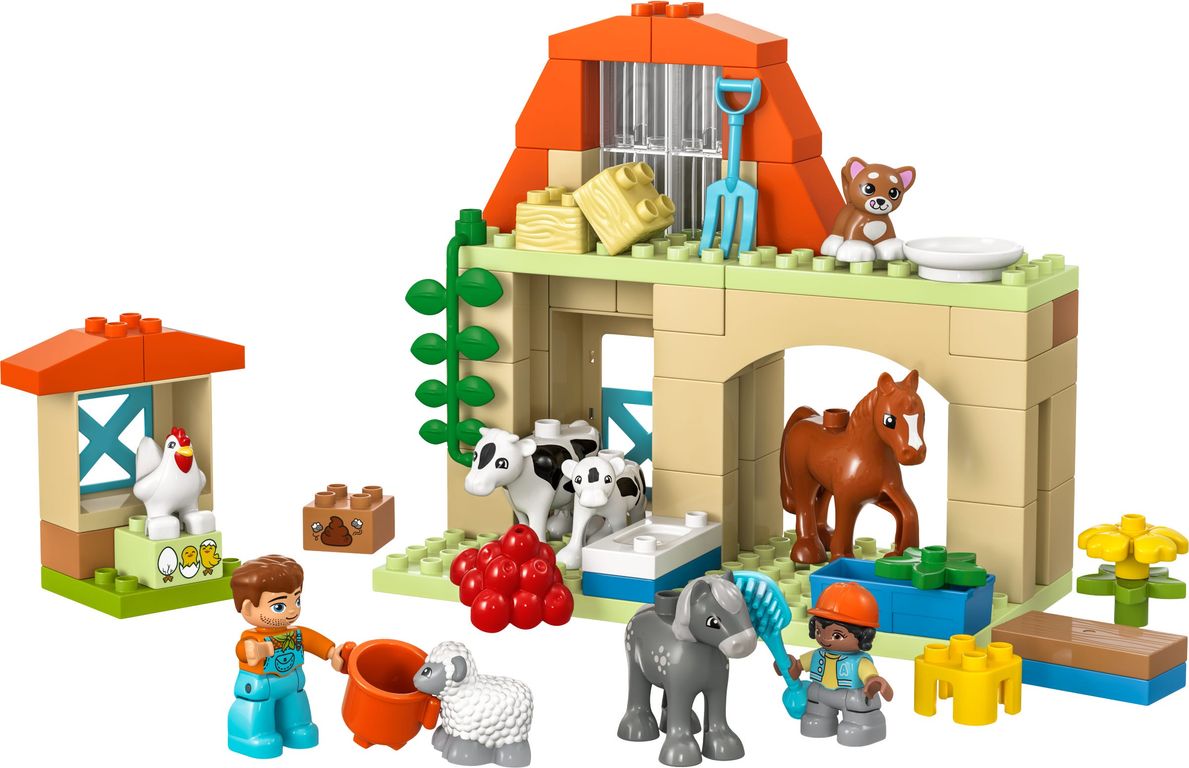 LEGO® DUPLO® Dieren verzorgen op de boerderij componenten