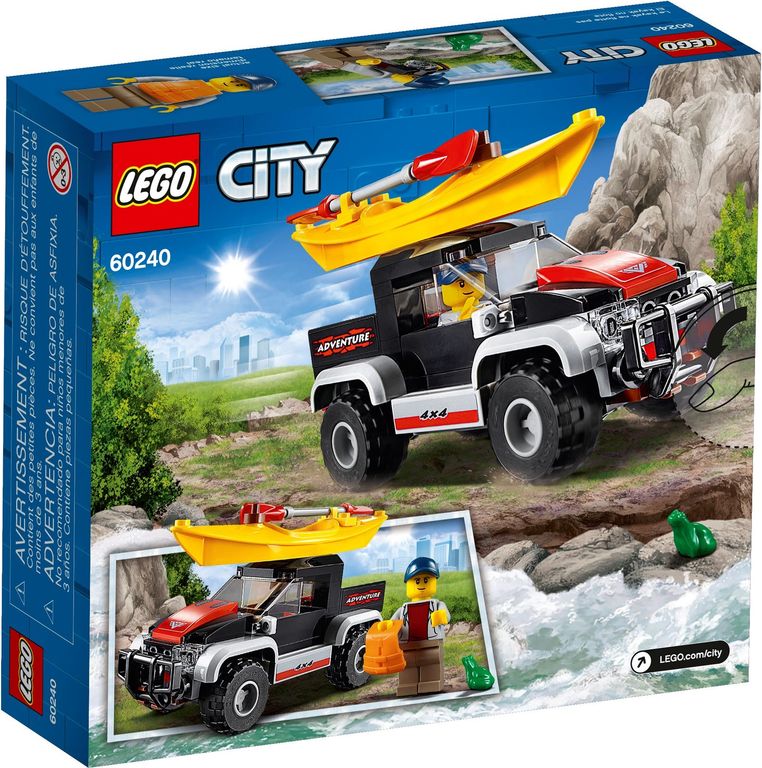 LEGO® City Kajak avontuur achterkant van de doos