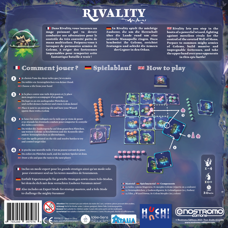 Rivality back of the box
