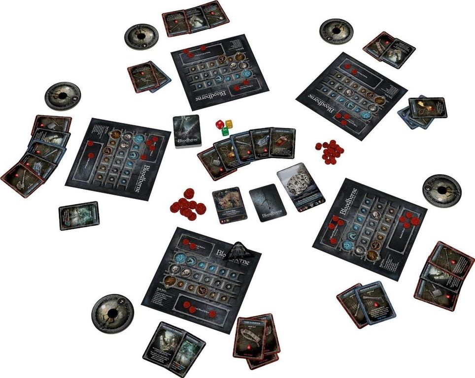 Bloodborne: The Card Game components