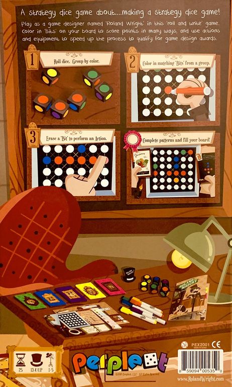 Roland Wright: The Dice Game dos de la boîte