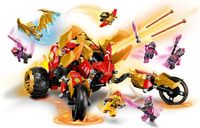 LEGO® Ninjago Explorador del Dragón Dorado de Kai jugabilidad