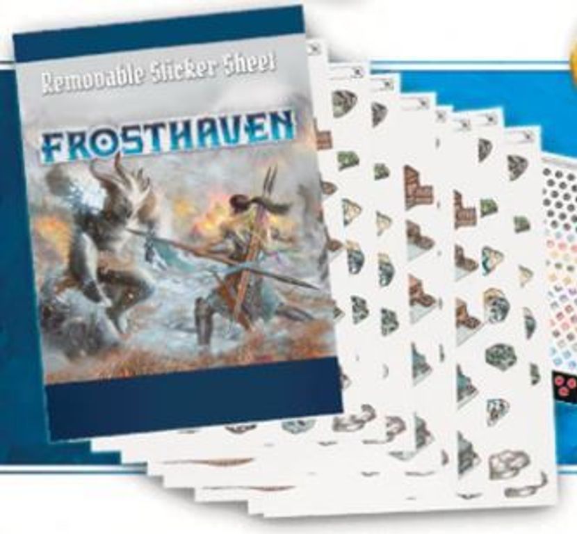 Frosthaven: Removable Sticker Set components