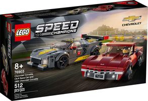 LEGO® Speed Champions Chevrolet Corvette C8.R e 1968 Chevrolet Corvette