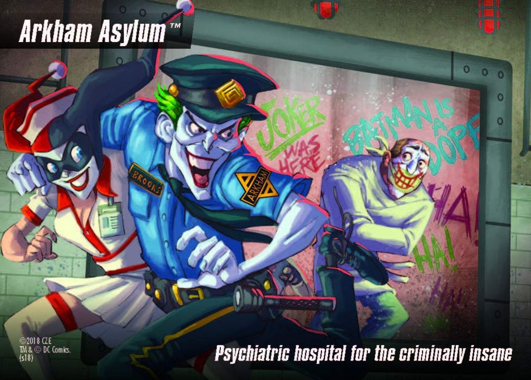 DC Spyfall Arkham Asylum karte