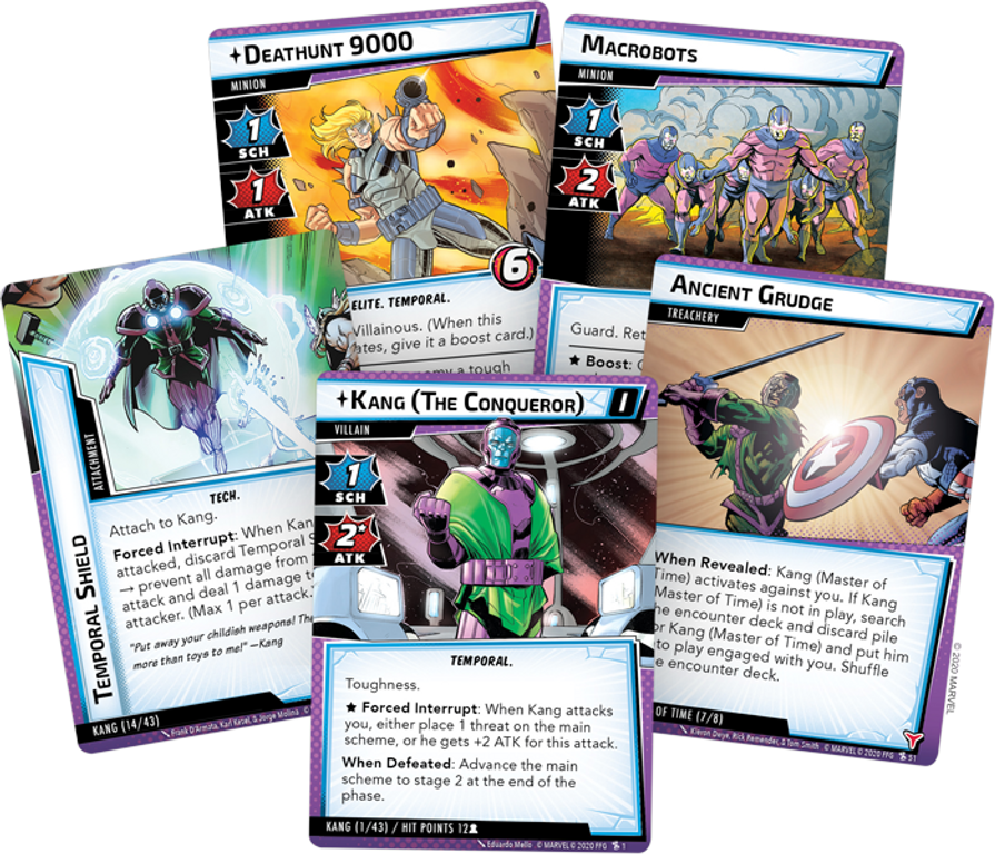 Marvel Champions: The Once and Future Kang Scenario Pack cards