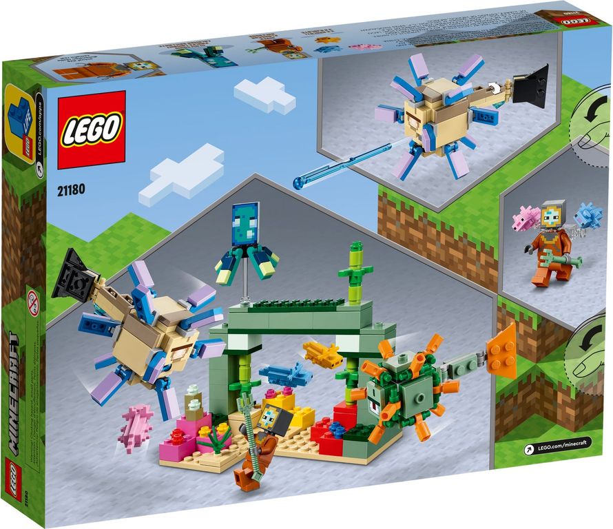 LEGO® Minecraft The Guardian Battle back of the box