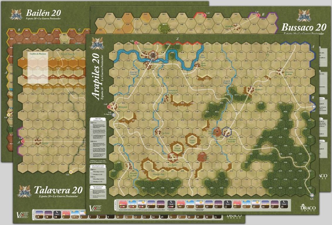 España 20: La Guerra Peninsular game board