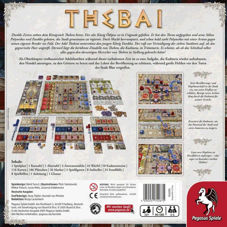 Thebai rückseite der box