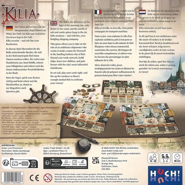 Kilia back of the box