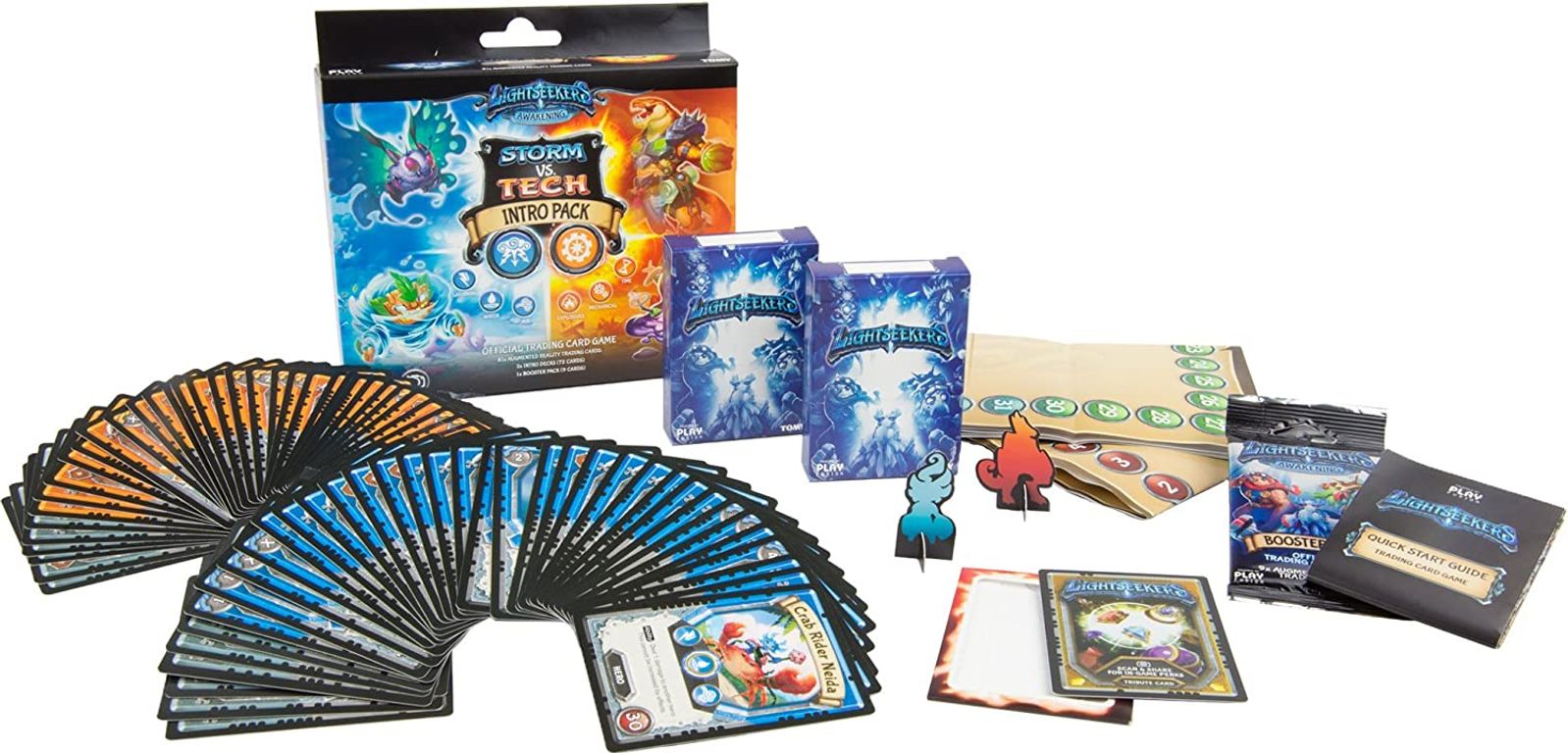 Lightseekers Awakening Storm Vs. Tech Intro Pack components