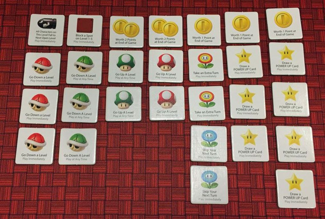 Super Mario: Level Up! Board Game carte