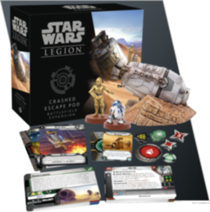 Star Wars: Legión – Cápsula de salvamento estrellada partes