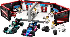 LEGO® City Garage con monoposto Mercedes-AMG e Alpine F1 componenti